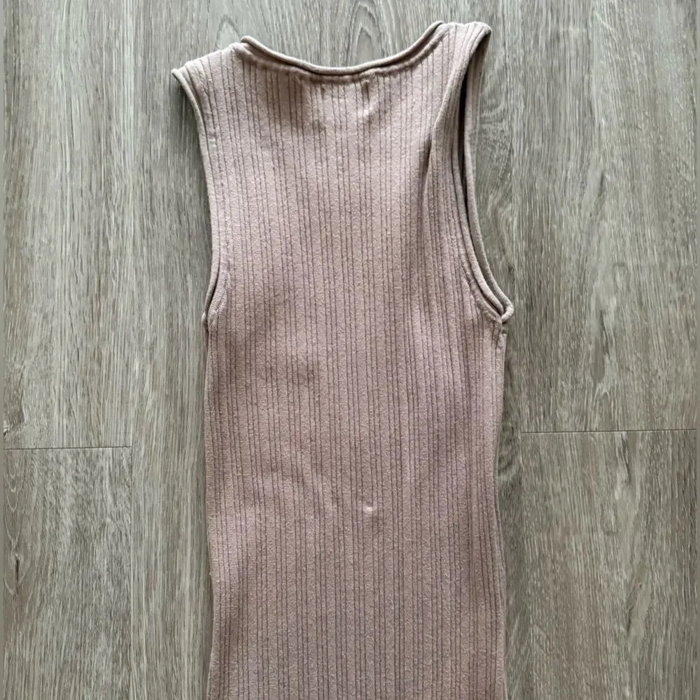 ASOS Ribbed Sleeveless Maxi Dress